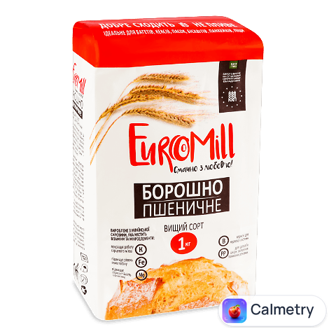 Борошно EuroMill пшеничне в/ґ, 1кг