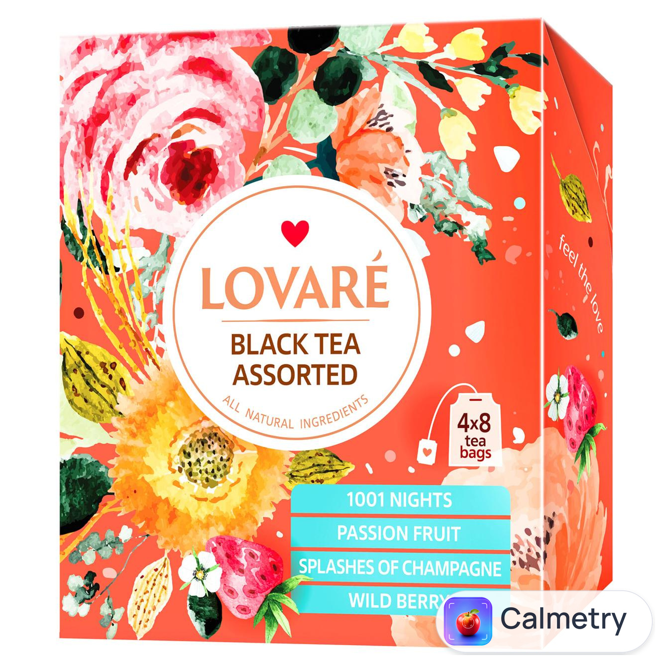 Набір чаю Lovare Black Tea Assorted 64г 32шт — фото продукту