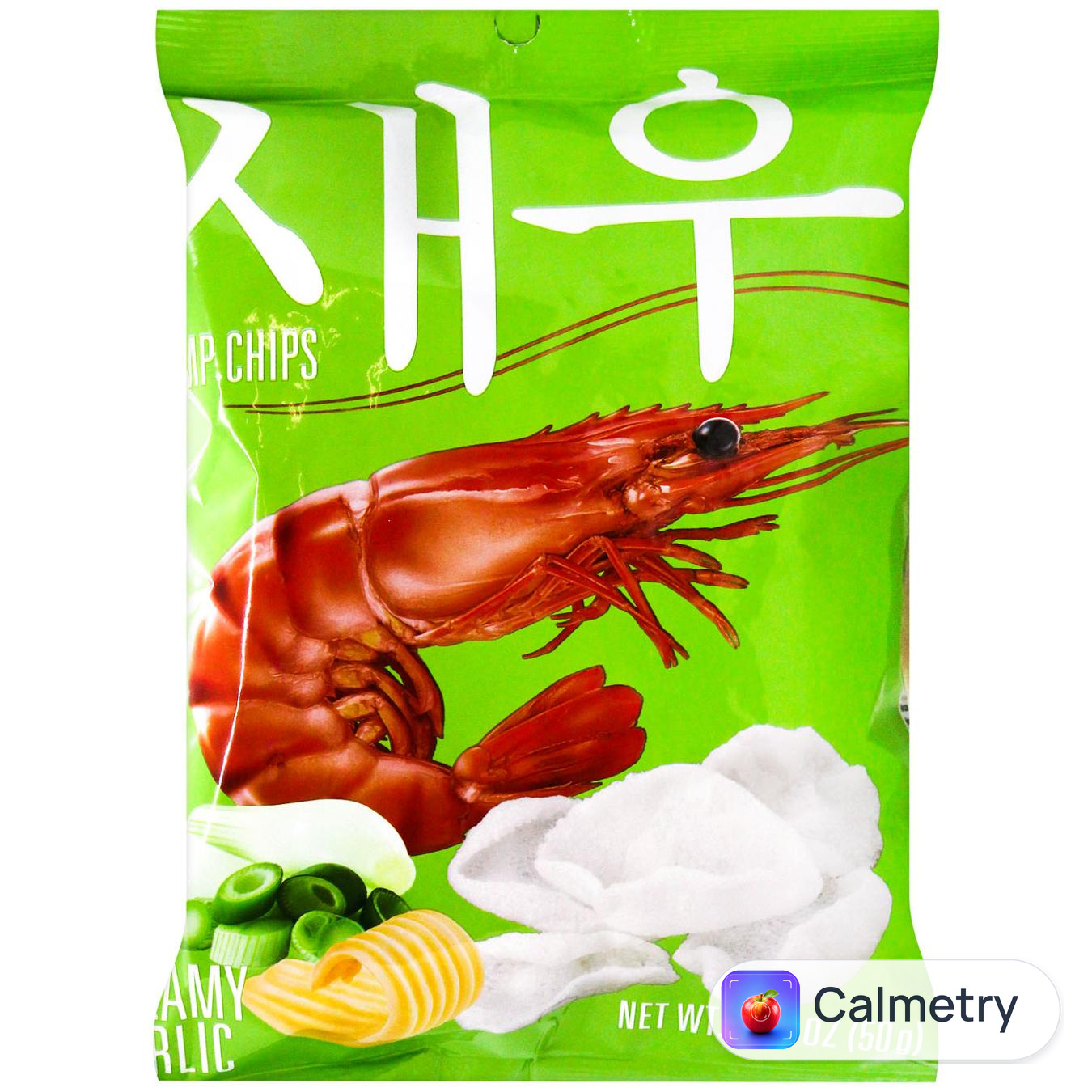 Чипси креветочні Shrips з вершково-часниковим смаком 50г — фото продукту