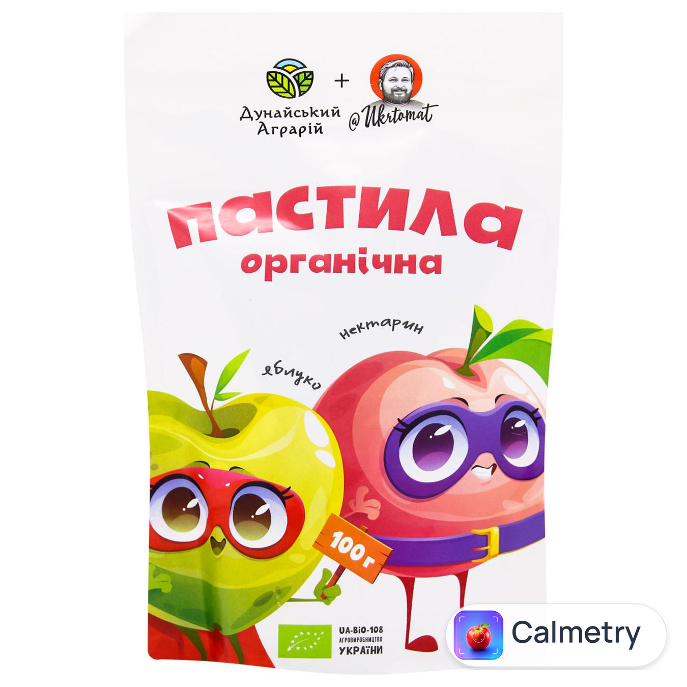 Пастила Дунайський Аграрій Яблуко-нектарин органічна 100г