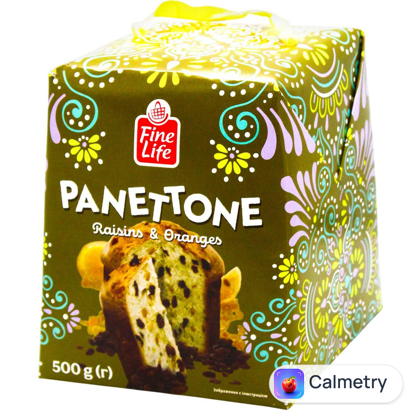 Панеттон Fine Life родзинки та апельсин 500г