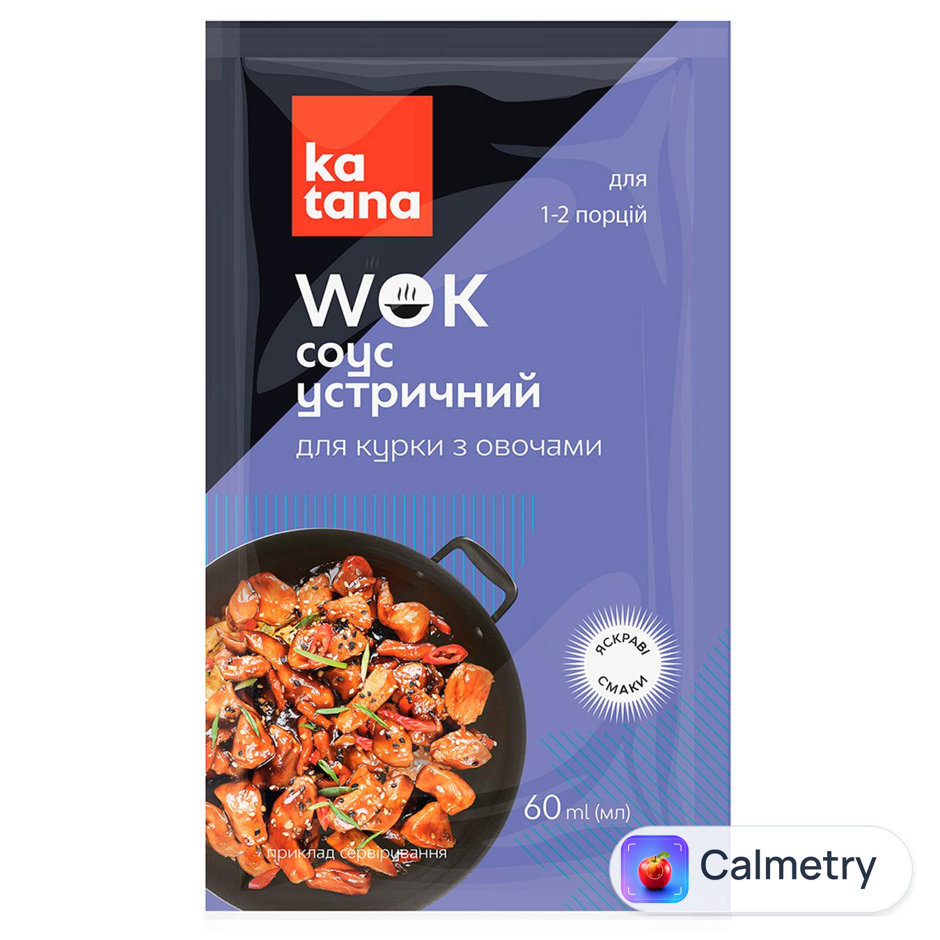 Соус Katana Wok Устричний для курки з овочами 60мл — фото продукту