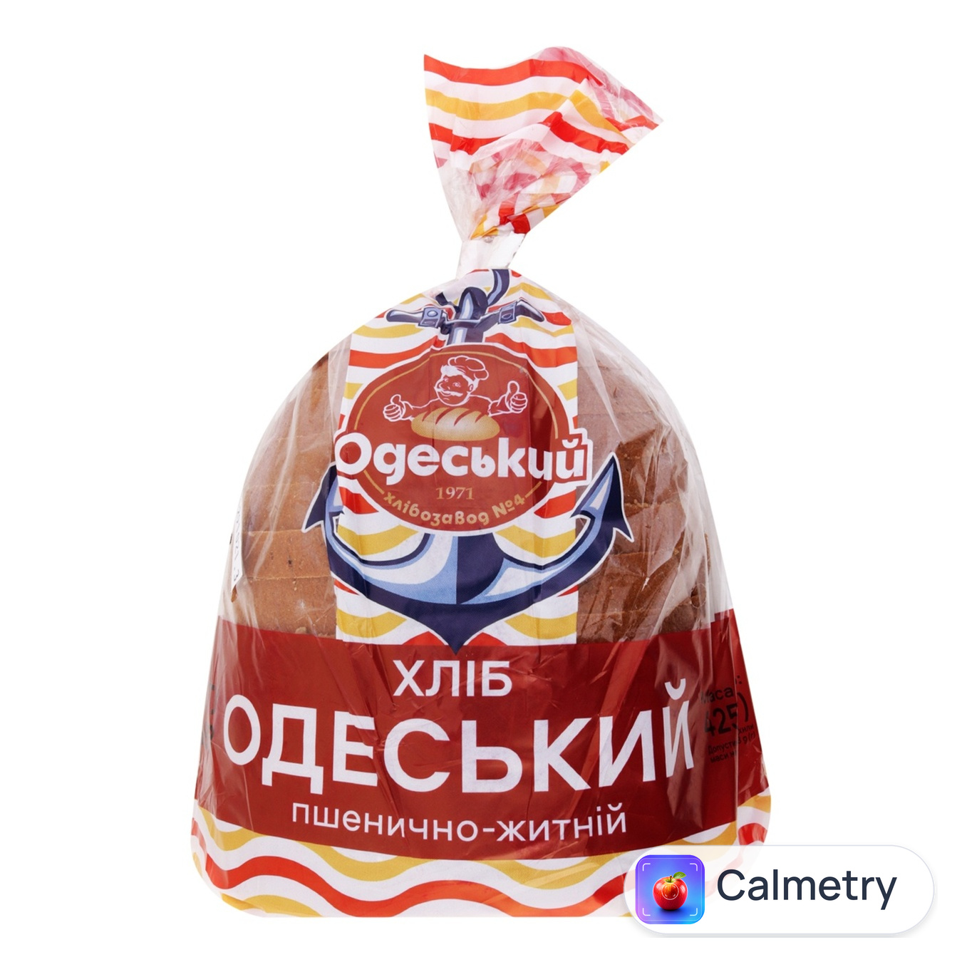 Хліб Одеський хлібозавод №4 Одеський пшенично-житній нарізаний 425г