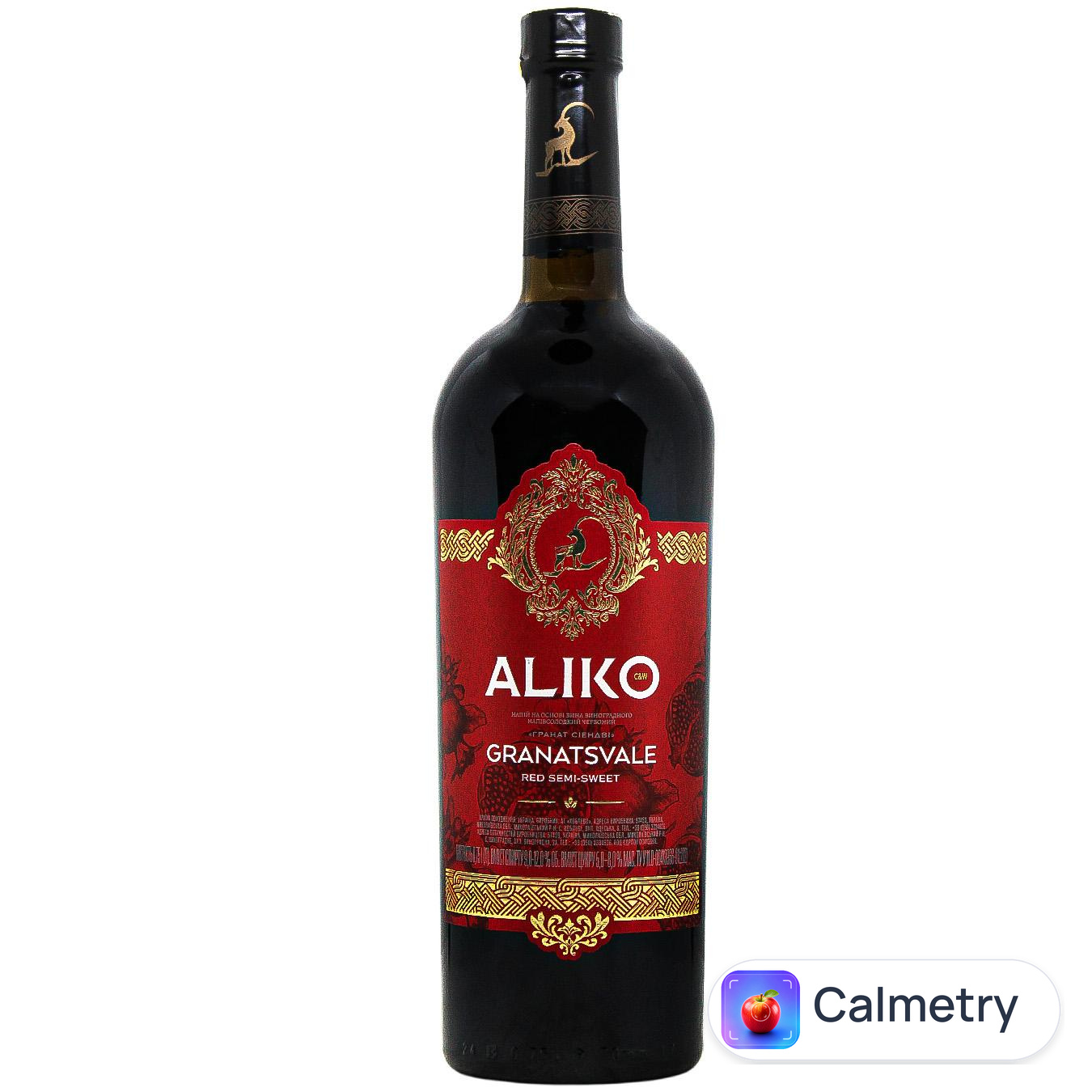 Напій винний Aliko C&W Гранат червоний напівсолодкий 9-12% 0,75л