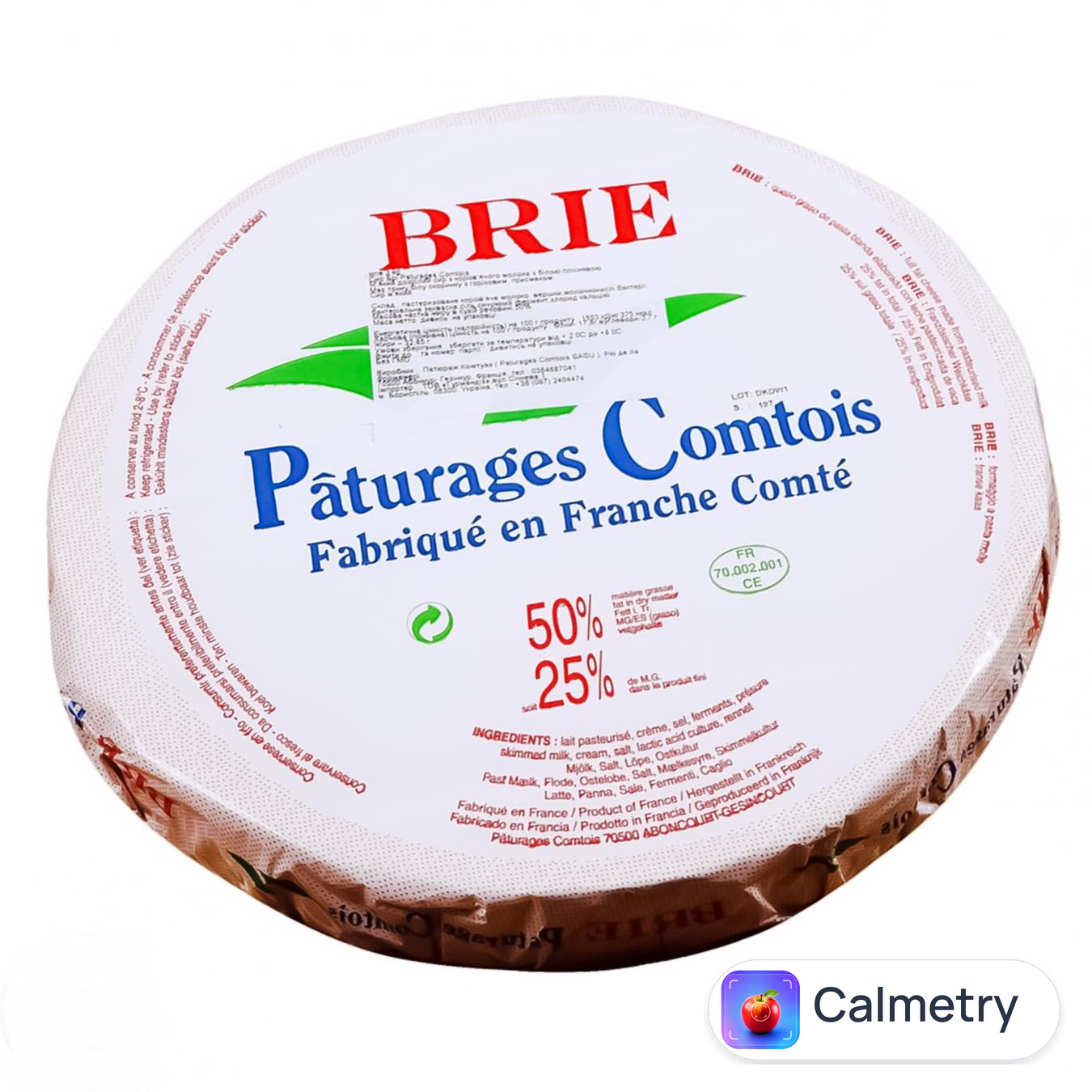 Сир Paturages Comtois Брі 50%
