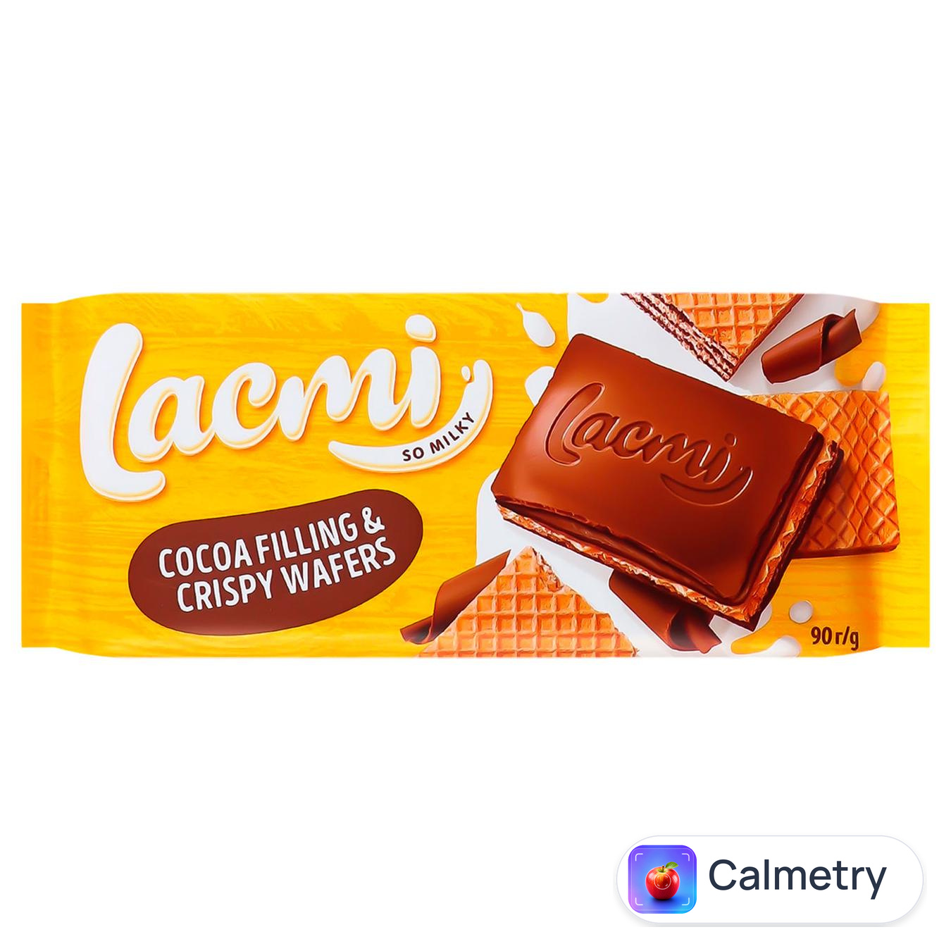 Шоколад молочний Roshen Lacmi з шоколадною начинкою та вафлею 90г