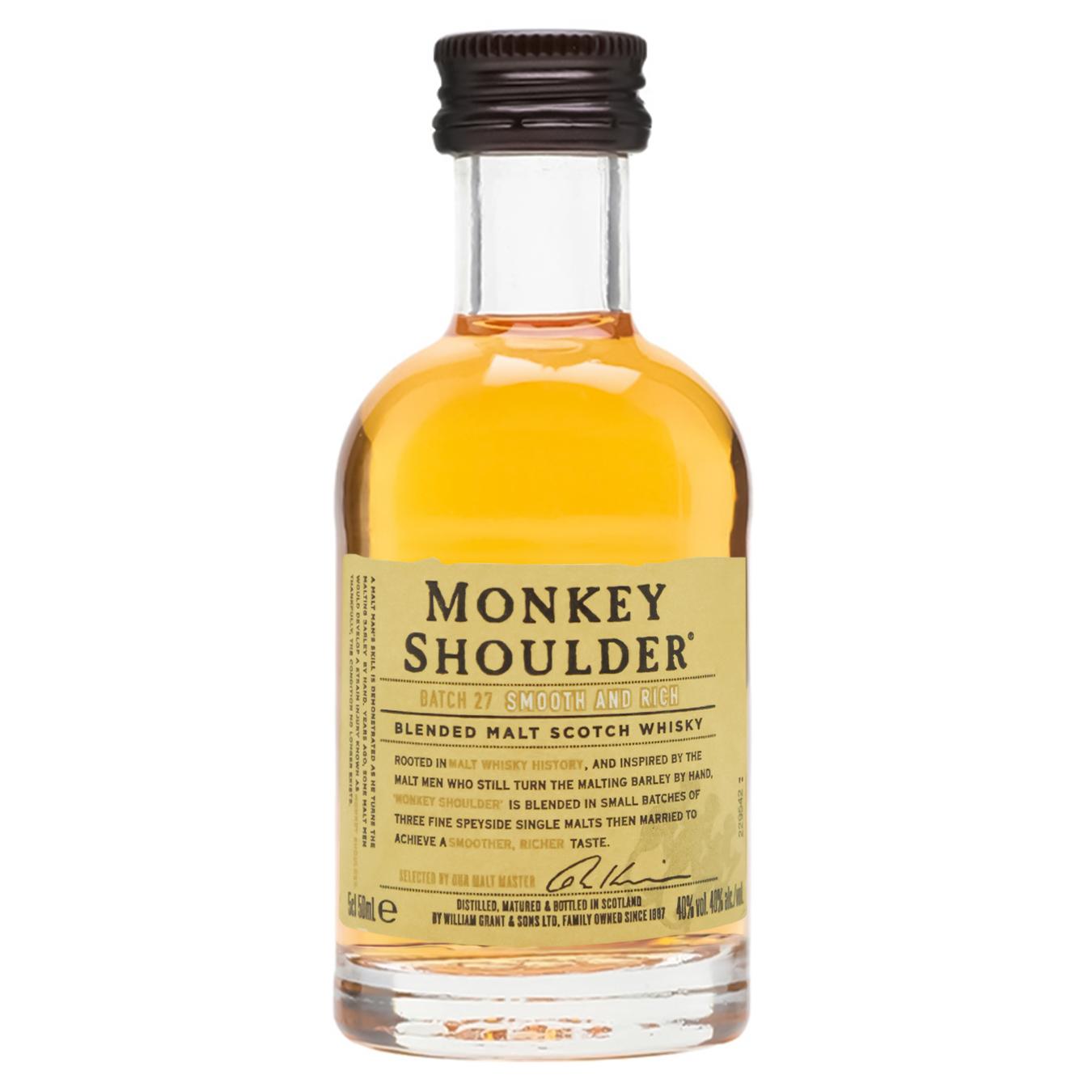 Віскі Monkey Shoulder 40% 50мл — фото продукту
