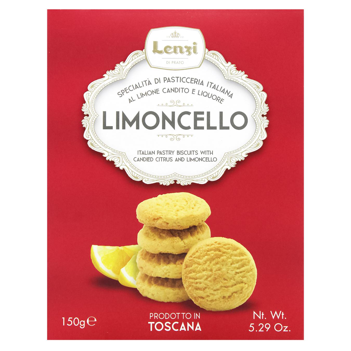 Печиво Lenzi Limoncello з цитрусовим смаком 150г — фото продукту