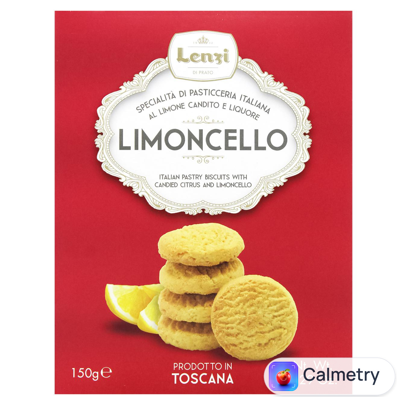 Печиво Lenzi Limoncello з цитрусовим смаком 150г — фото продукту