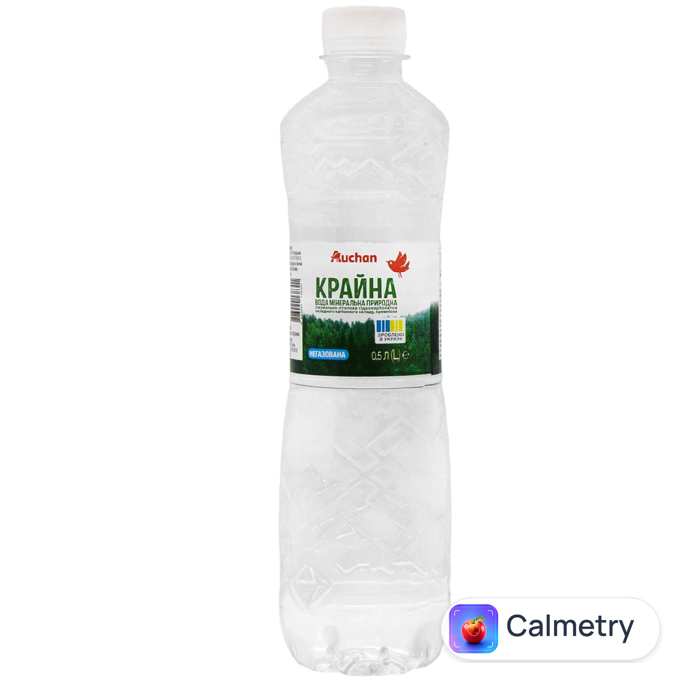 Вода мінеральна Auchan Крайна негазована 0,5л