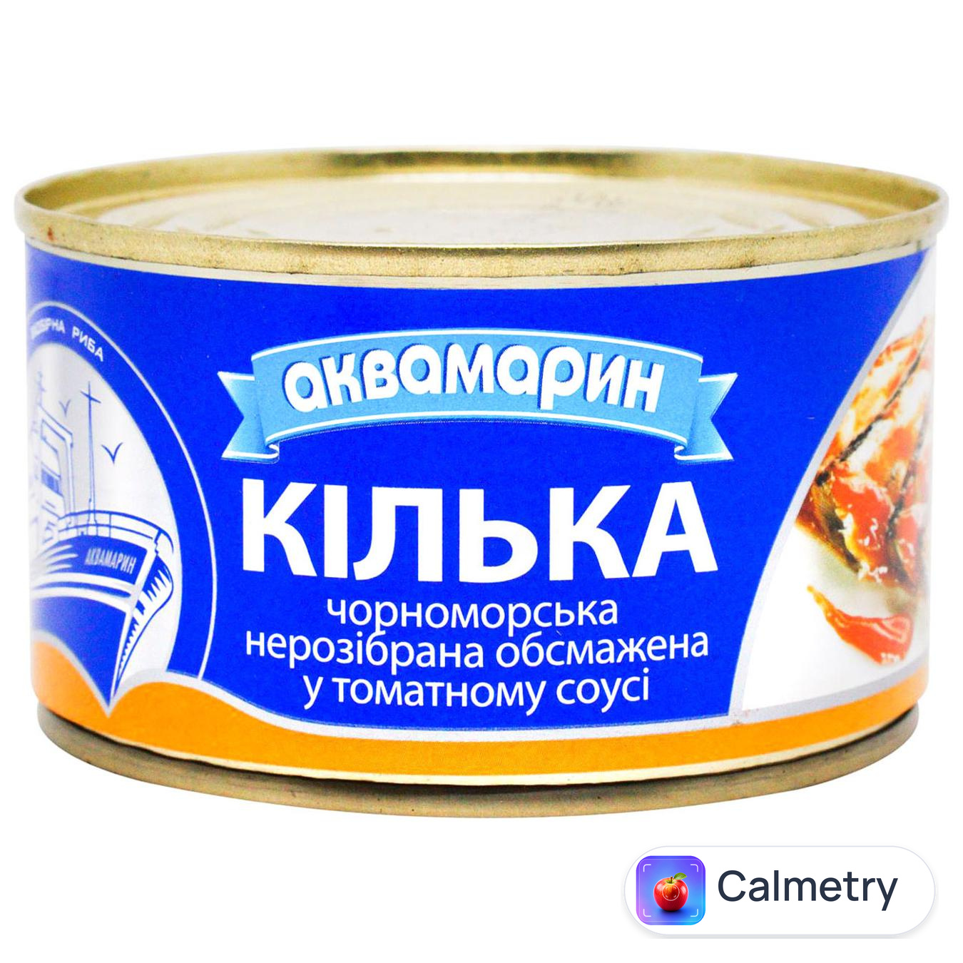 Кілька Аквамарин Чорноморська обсмажена в томатному соусі 230г