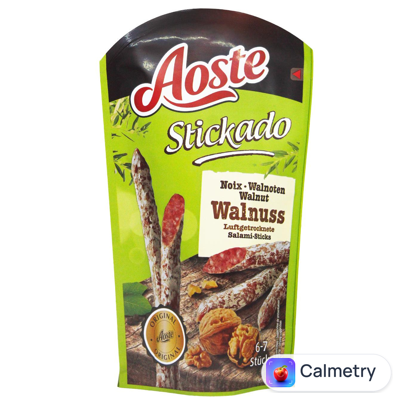 Ковбаски Aoste Stickado сухі з волоським горіхом 70г