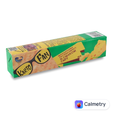 Чіпси KartoFun картопляні хвилясті зі смаком сиру