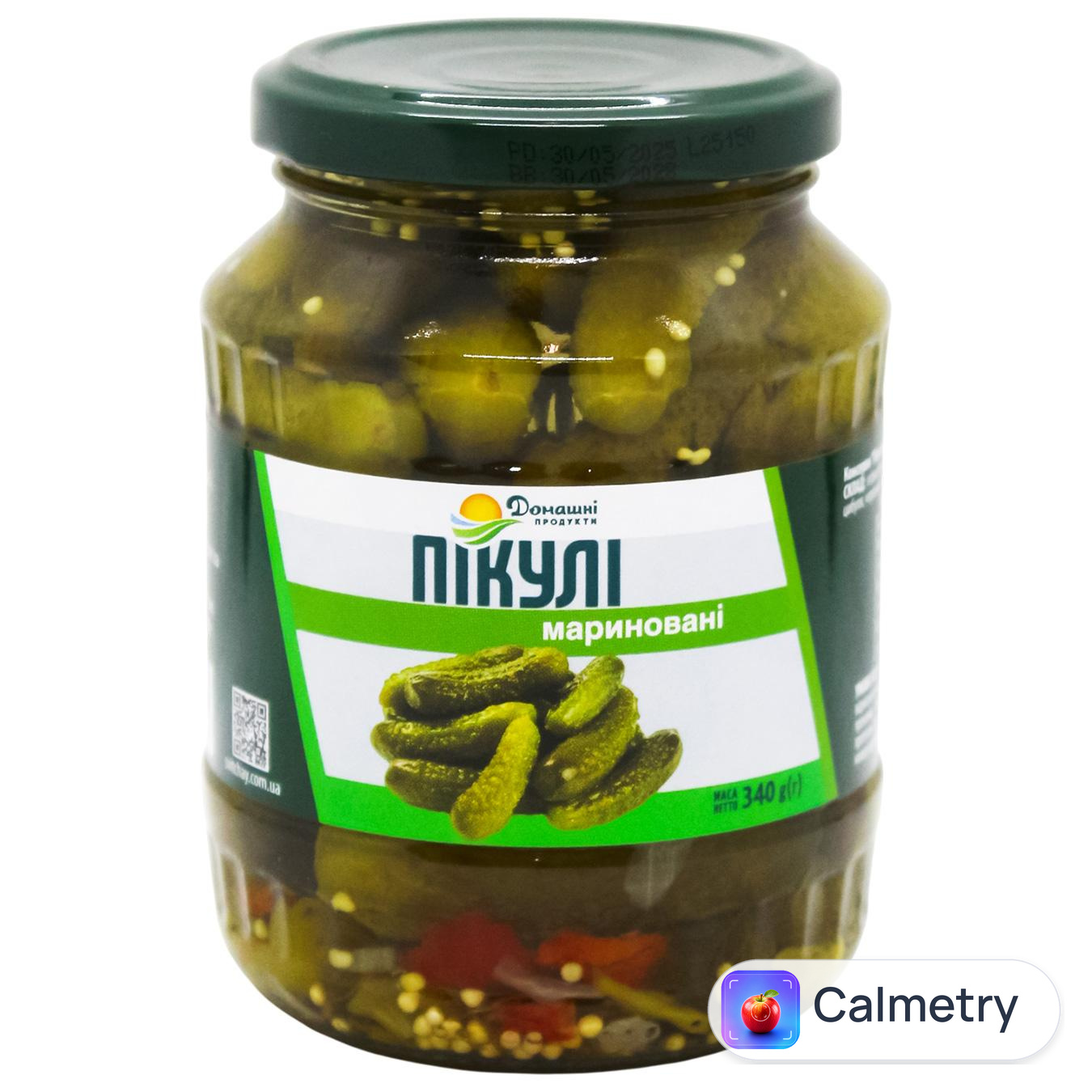 Огірки Домашні Продукти мариновані 340г — фото продукту