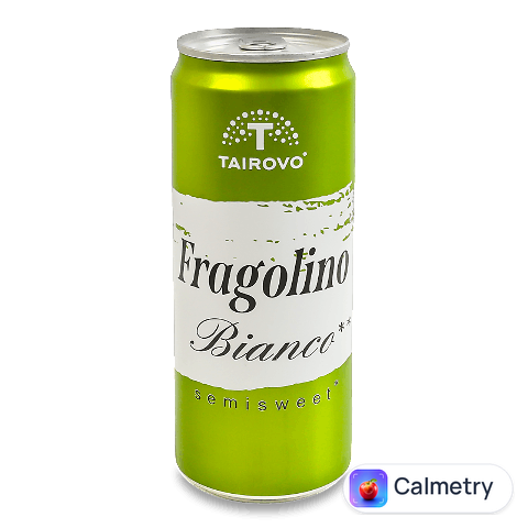Напій винний Таїрово Fragolino білий н/сол газ з/б, 0,33л
