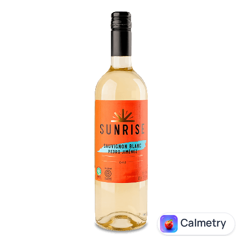 Вино Sunrise SauvignonBlanc PedroJimenez біле сухе, 0,75л