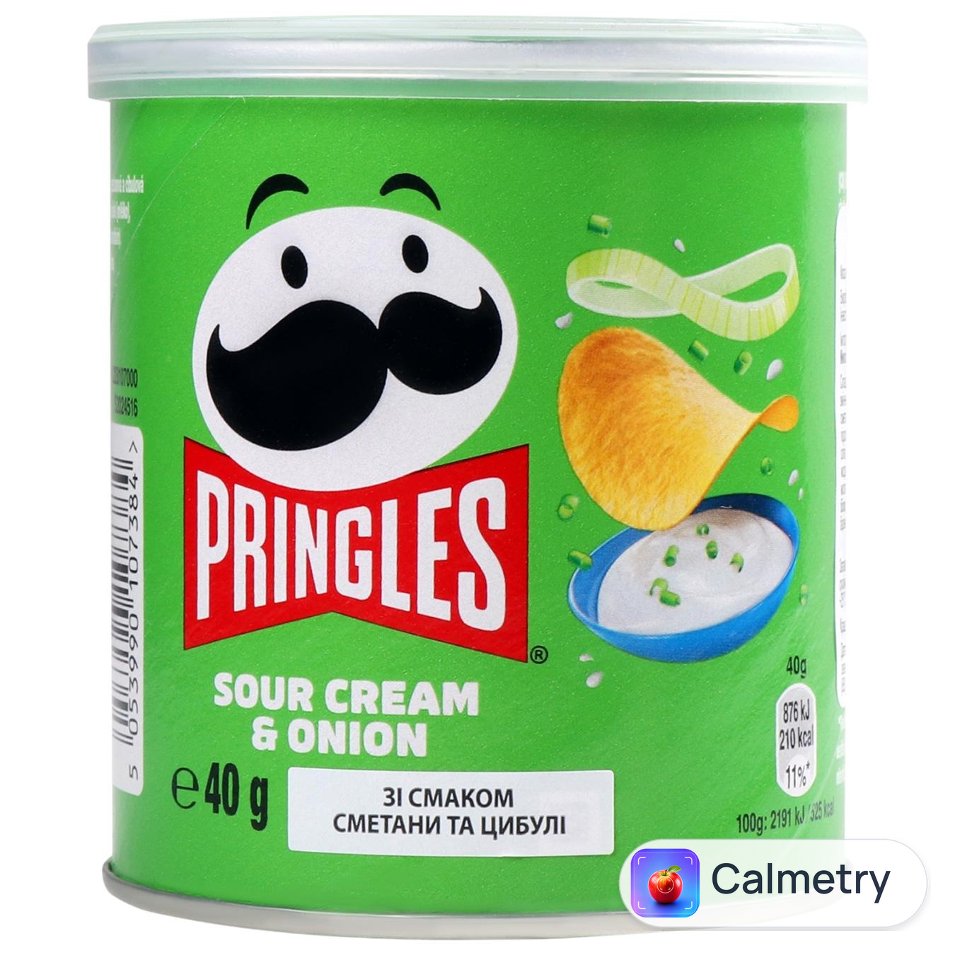 Чипси Pringles Сметана та цибуля 40г — фото продукту