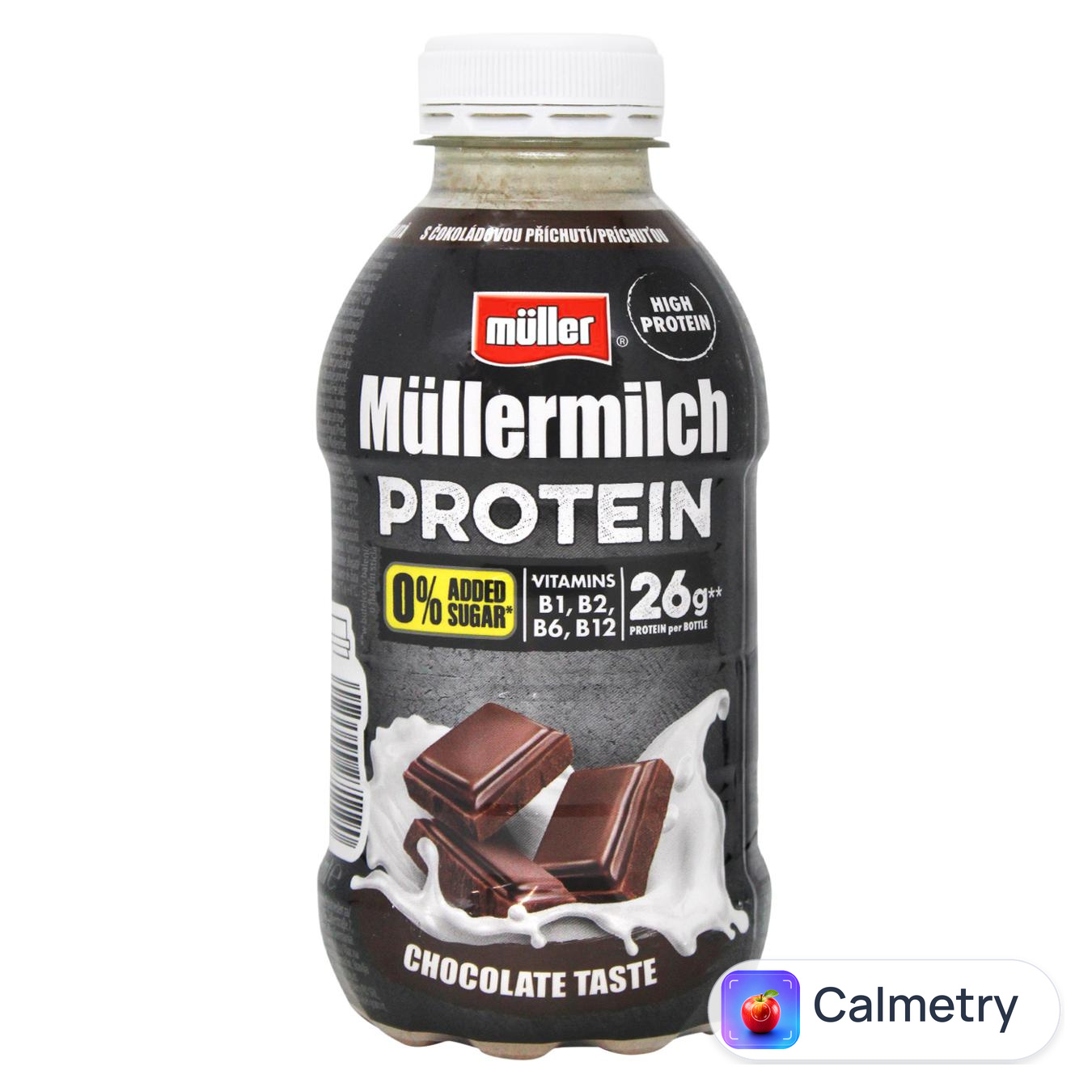 Напій молочний Muller Protein Шоколад без цукру 1,7% 400г — фото продукту