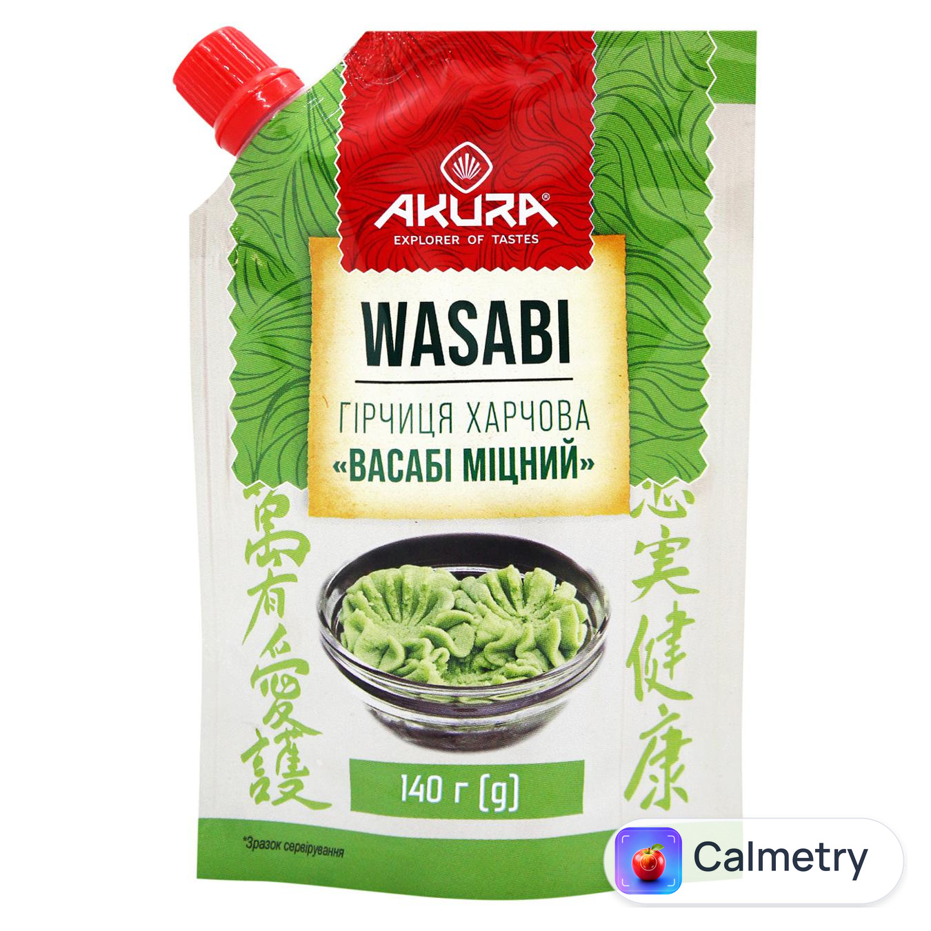 Гірчиця Akura «Васабі міцний» 140г