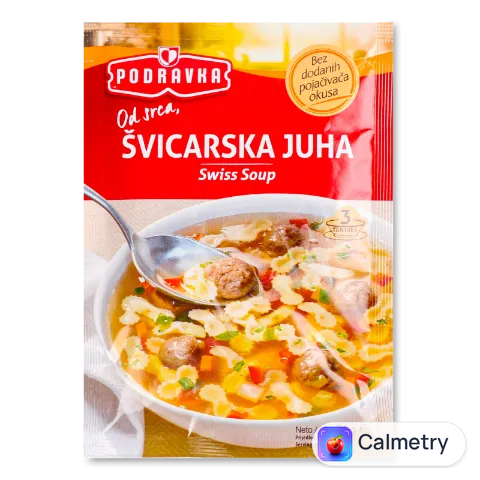 Суп Podravka по-швейцарськи м'ясний