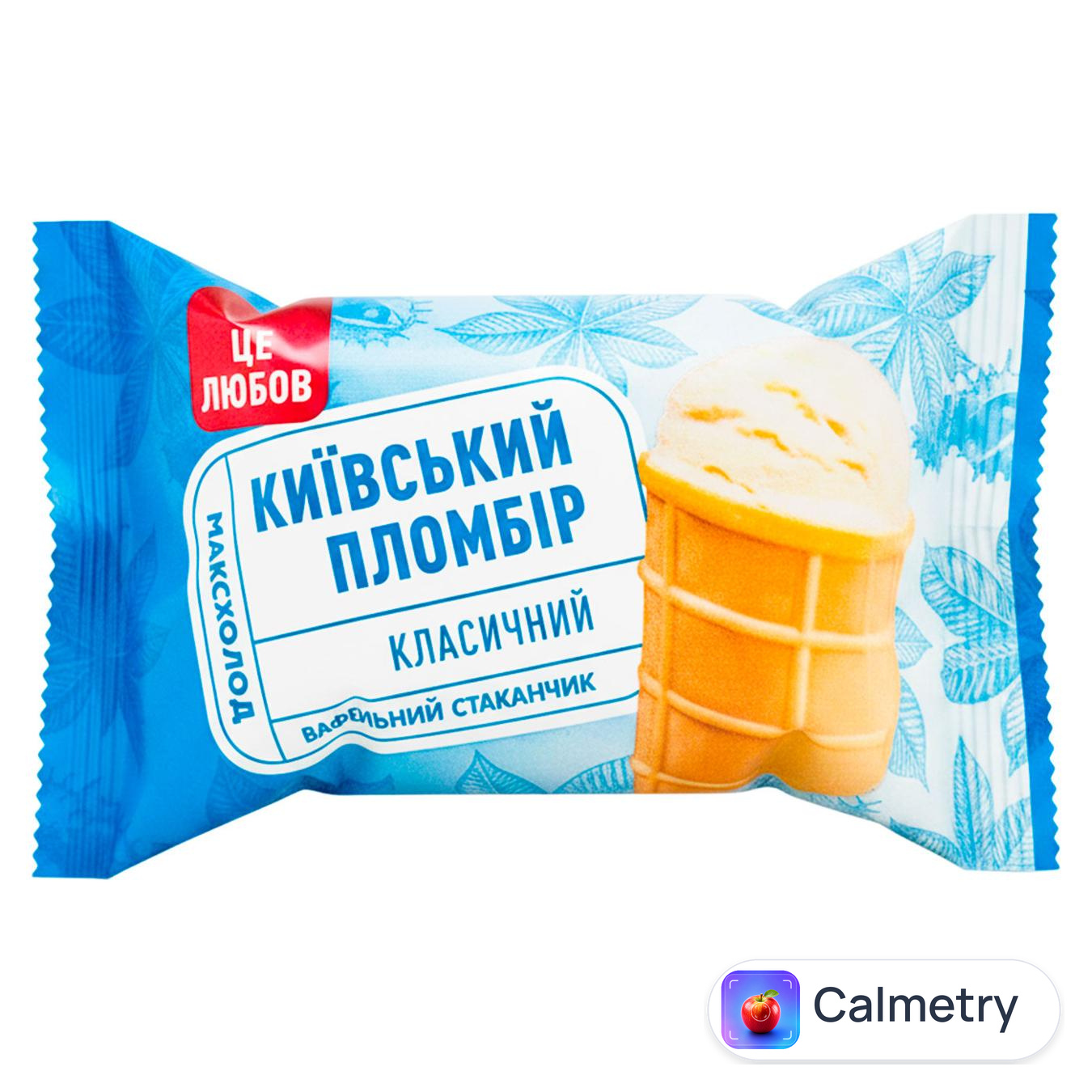 Морозиво Максхолод Київський пломбір Класичний 80г