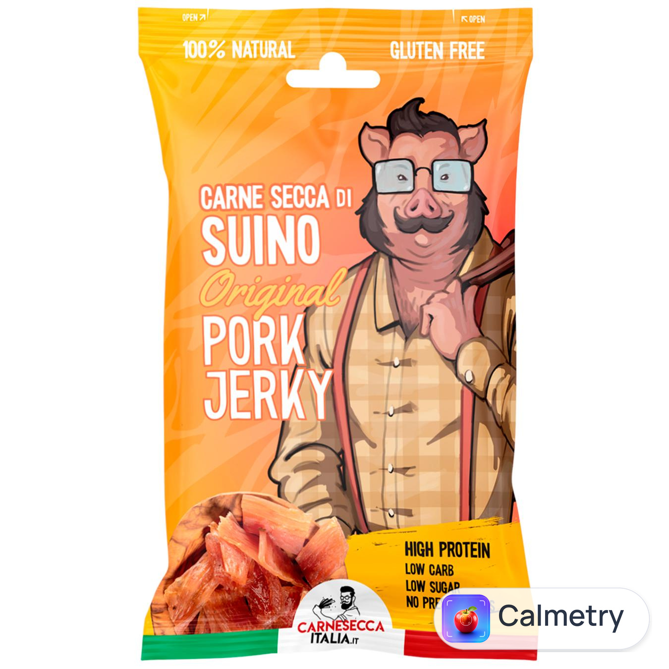 Джерки Carne Secca з в'яленої свинини 25г