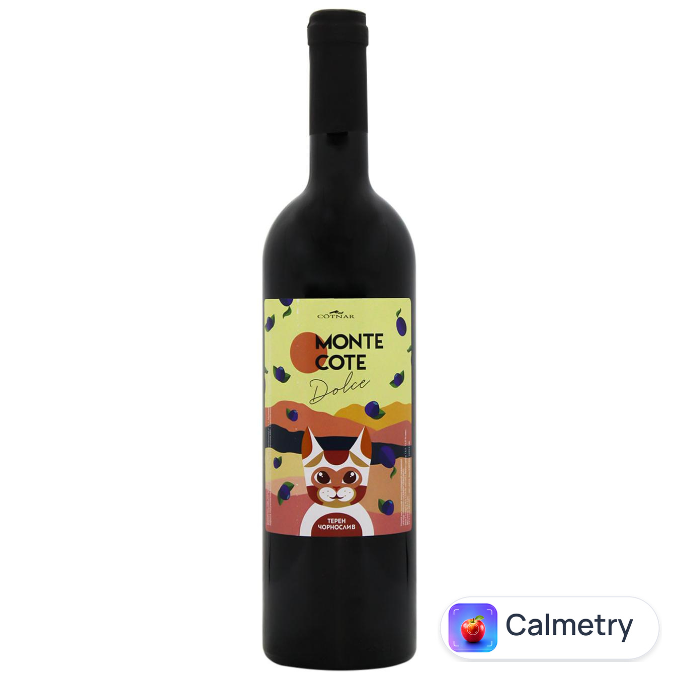 Напій винний Сotnar Monte Cote Dolce Терен-чорнослив червоний солодкий 9-13% 0,75л
