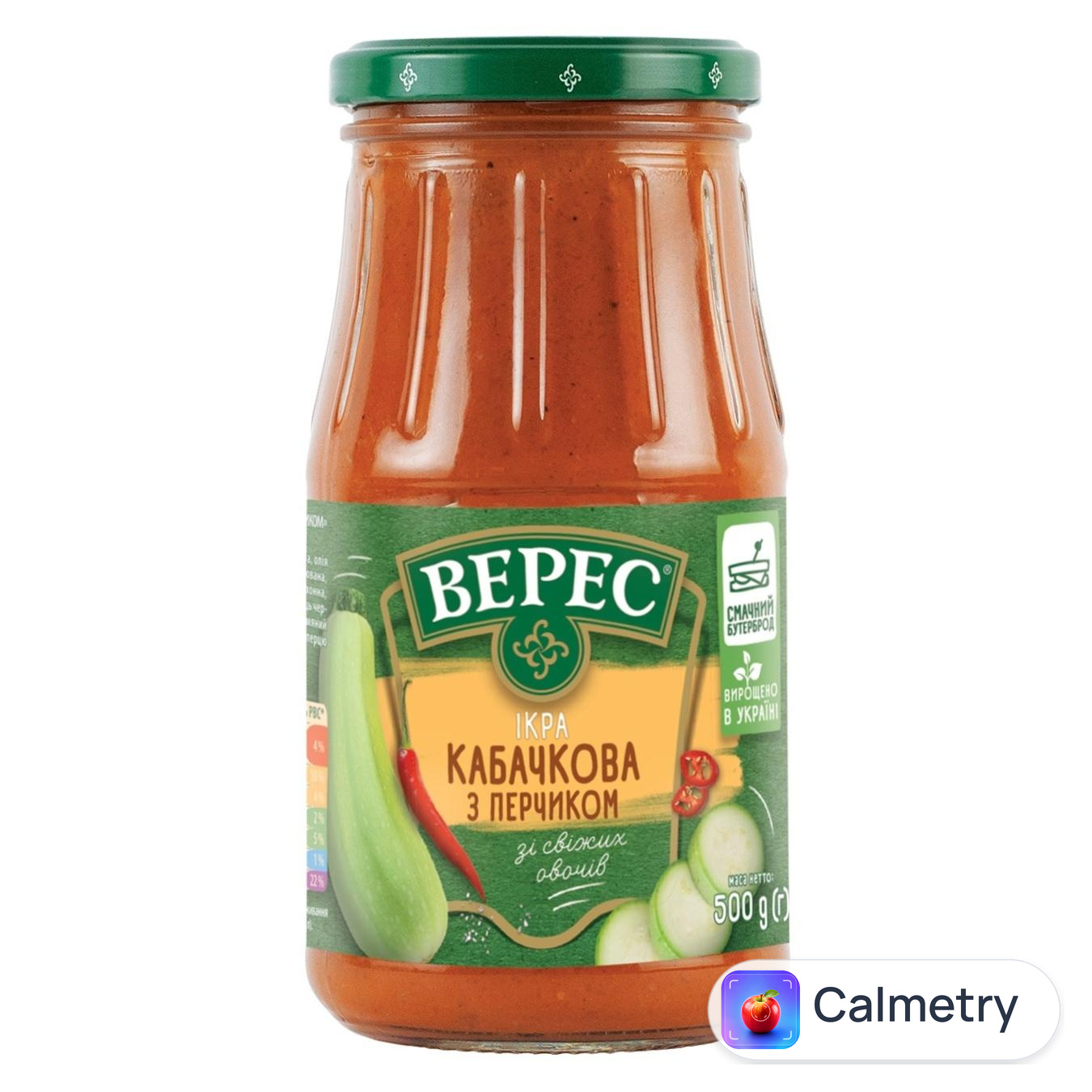 Ікра Верес кабачкова з перчиком 440г — фото продукту
