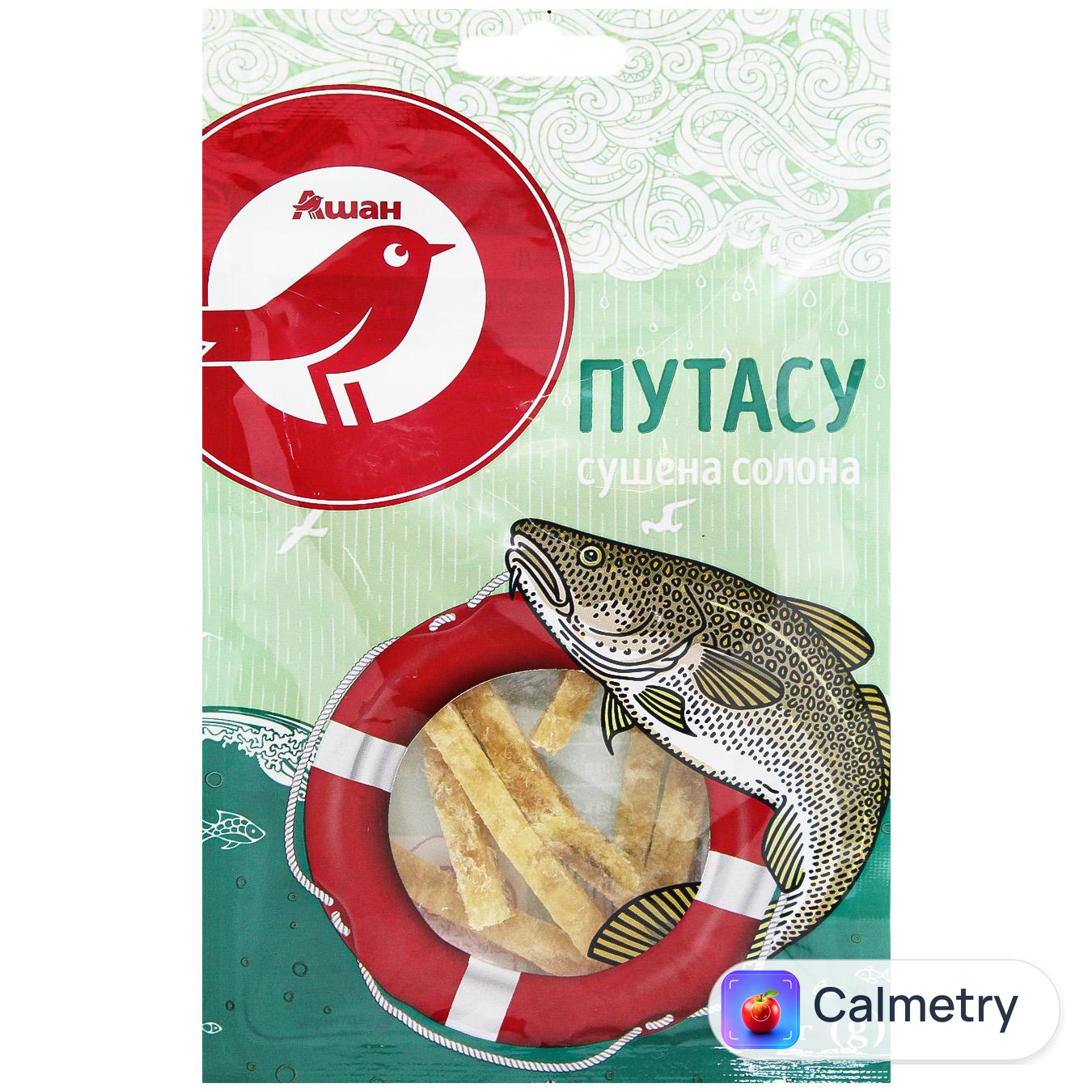 Путасу Auchan Янтарна сушена солона 36г