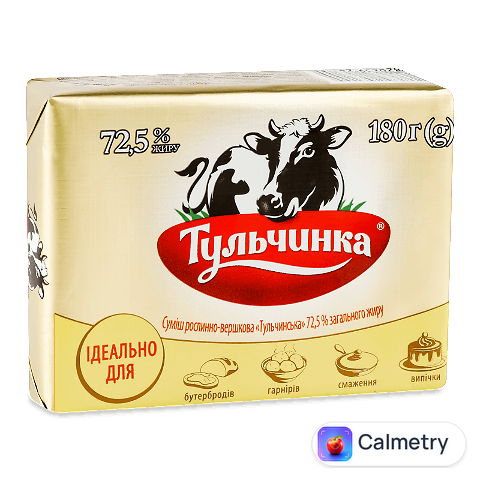 Суміш рослинно-вершкова «Тульчинка» 72,5%, 180г