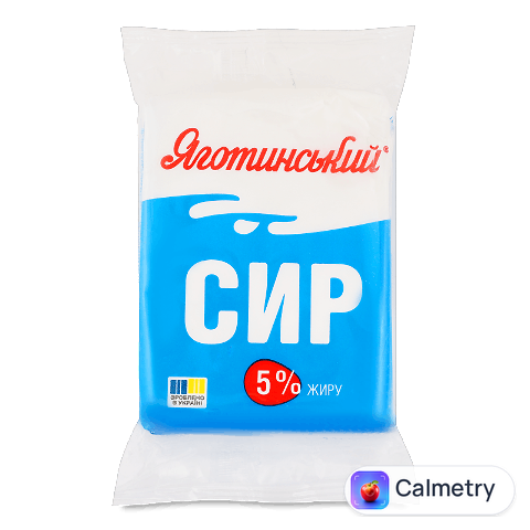 Сир кисломолочний Яготинський 5% флоу-пак, 180г