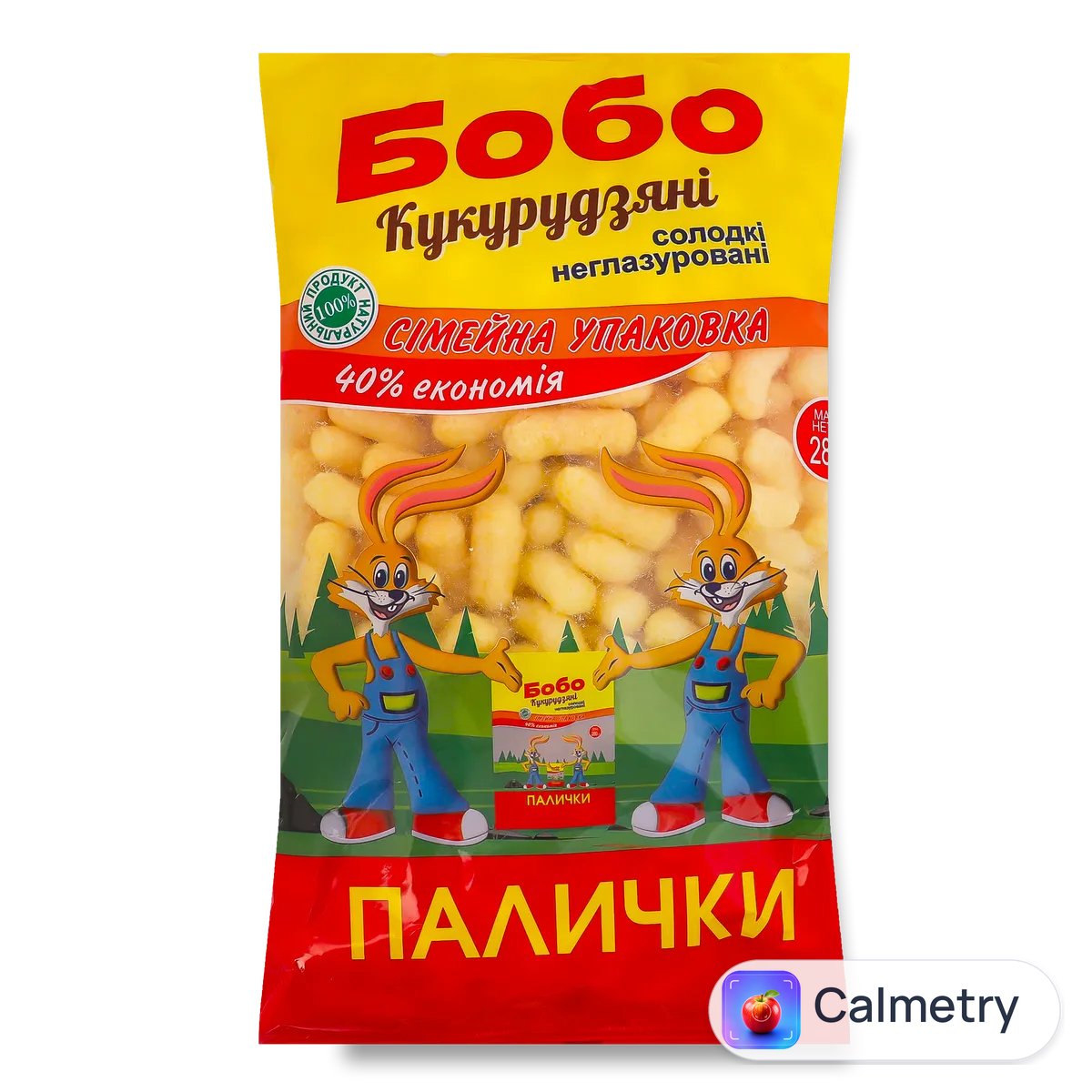 Палички кукурудзяні Бобо Сімейна упаковка 280г