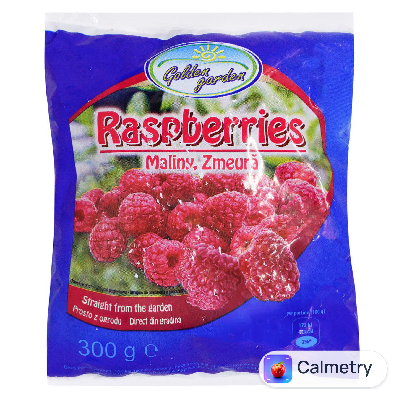 Малина Golden Garden заморожена 300г — фото продукту