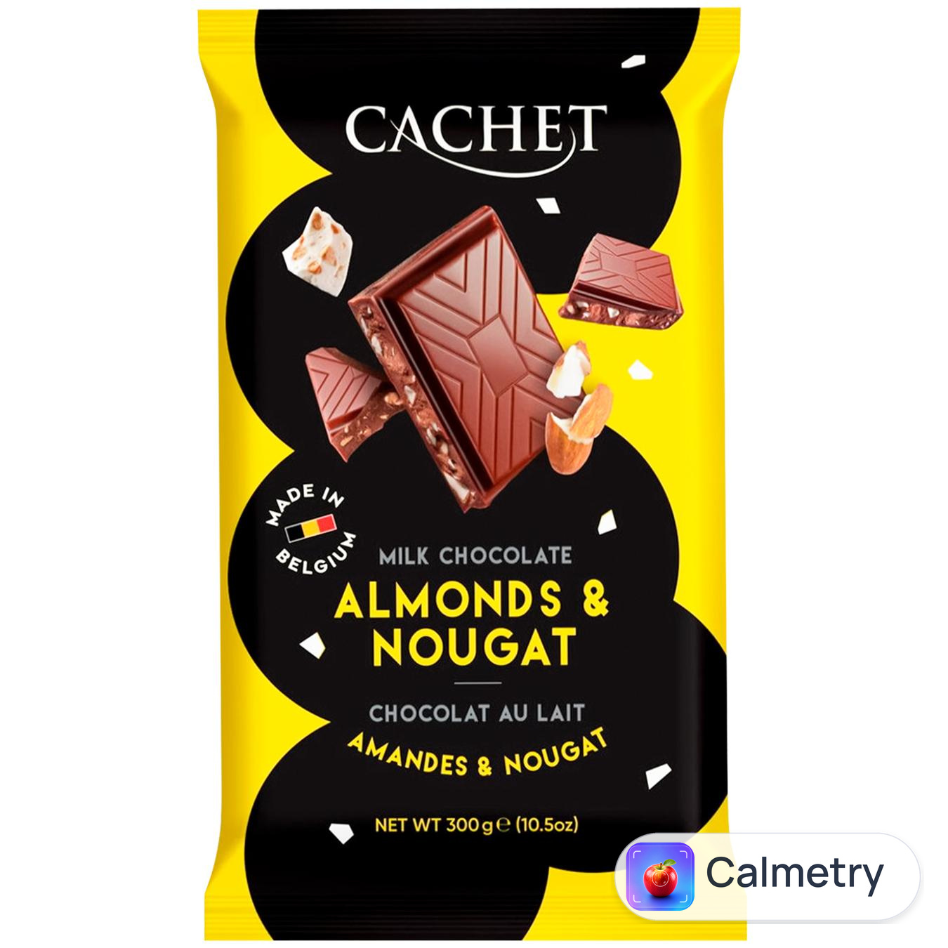 Шоколад молочний Cachet Мигдаль та нуга 300г — фото продукту