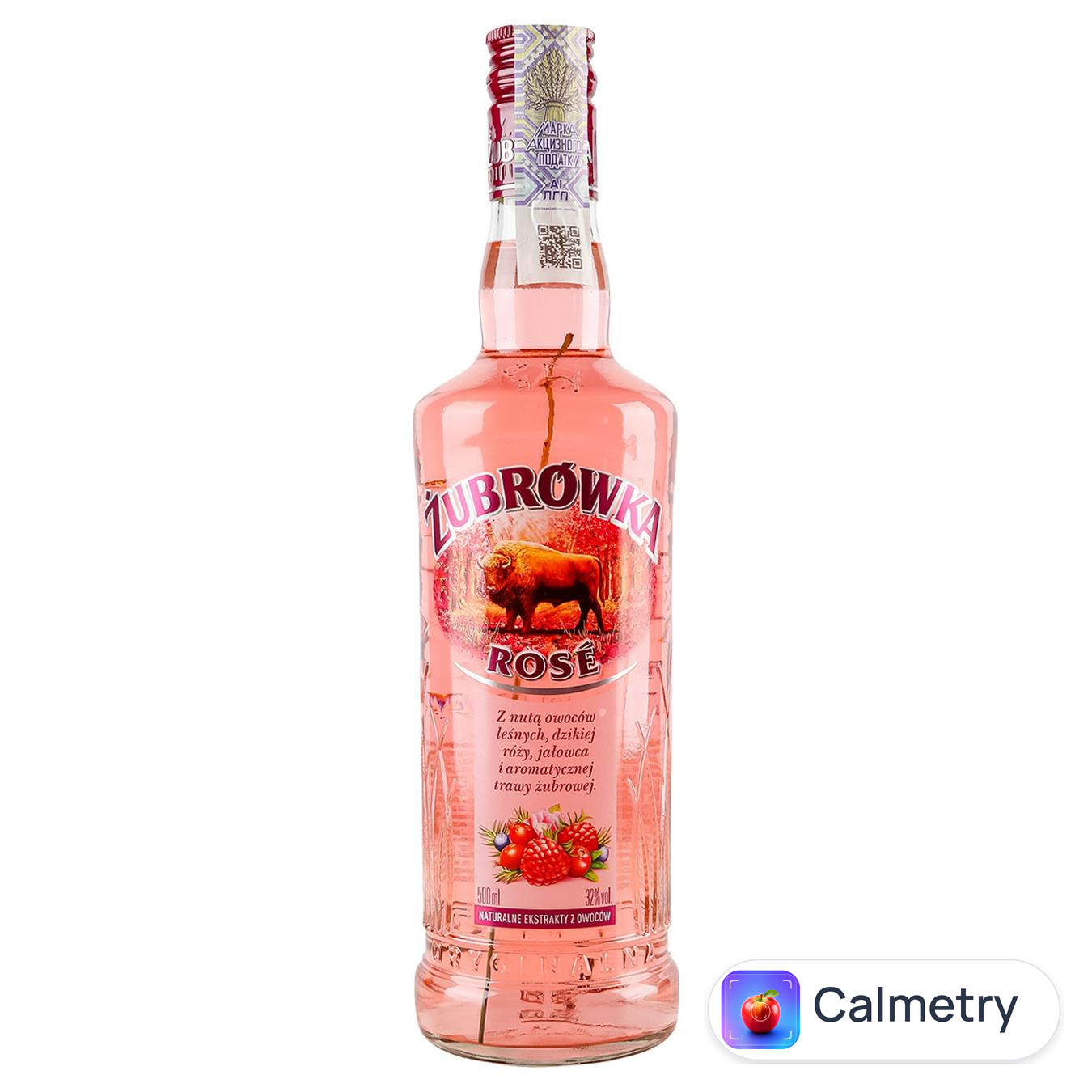 Настоянка Zubrowka Rose 32% 0,5л — фото продукту