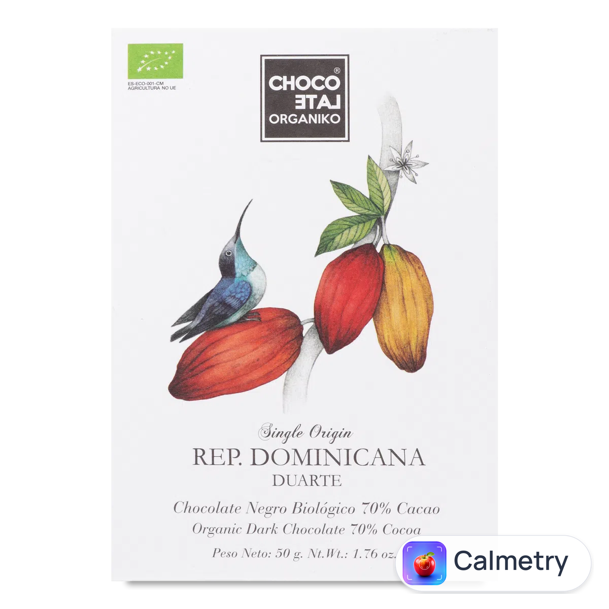 Шоколад чорний Chocolate Organiko DominicRepublic 70% 50г