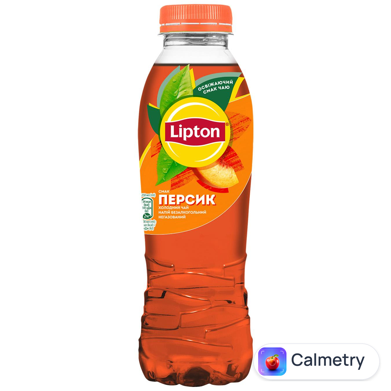 Чай холодний чорний Lipton Персик 0,5л — фото продукту