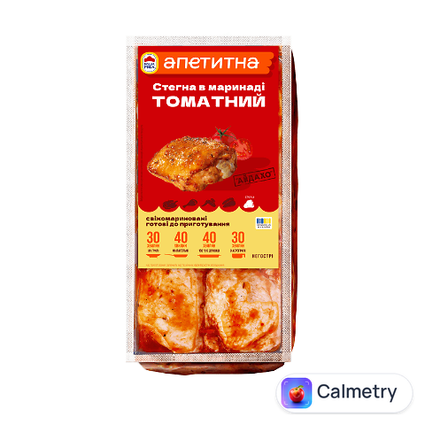 Стегно куряче «Наша Ряба Апетитна» «Айдахо» в томатному маринаді охолоджене, кг