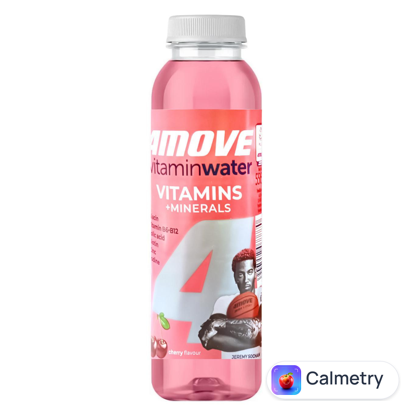 Напій негазований 4Move Vitamin Water B-Formula вишня 0,556л — фото продукту
