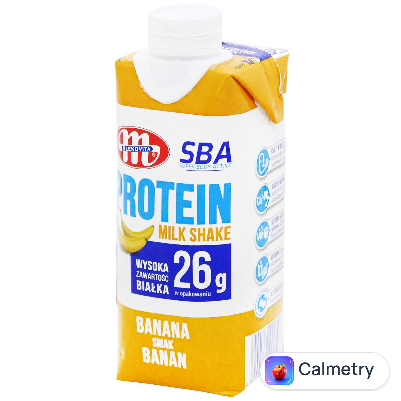 Напій молочний Mlekovita Супер SBA банан з протеїном 350г