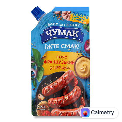 Соус «Чумак» «Французький» з гірчицею, 200г
