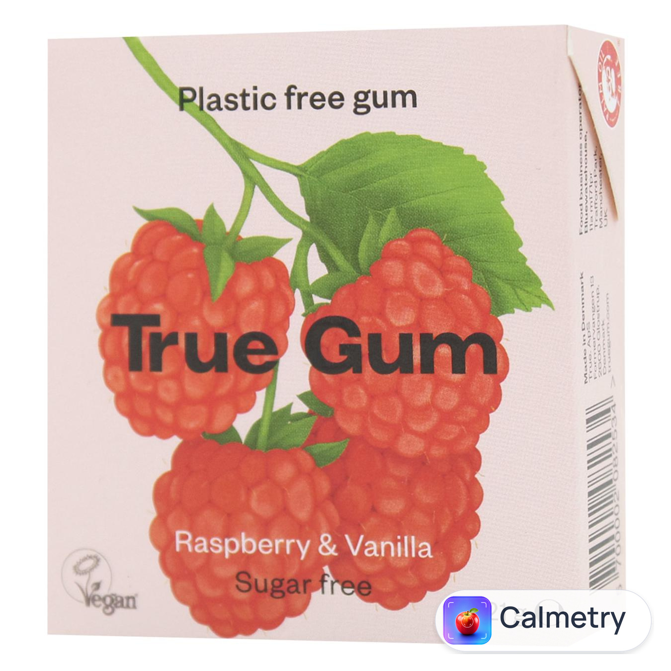 Жувальна гумка True Gum зі смаком малини і ванілі без цукру 21г