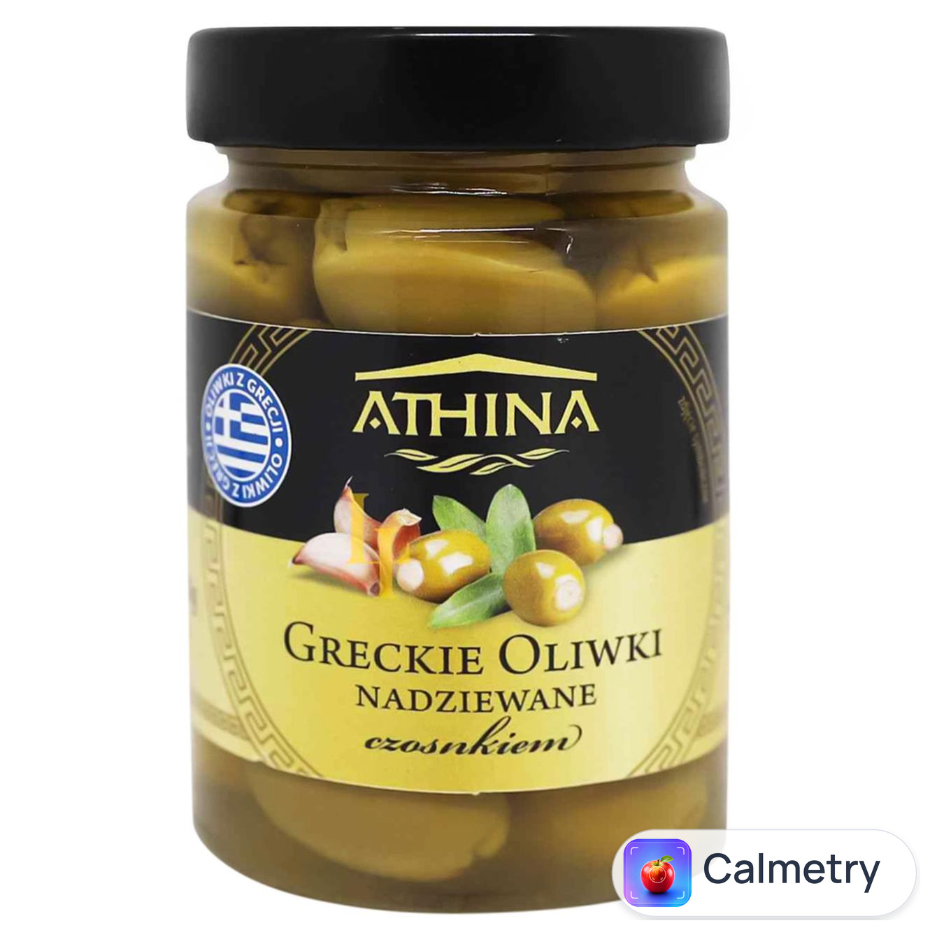 Оливки Athina з часником 327мл