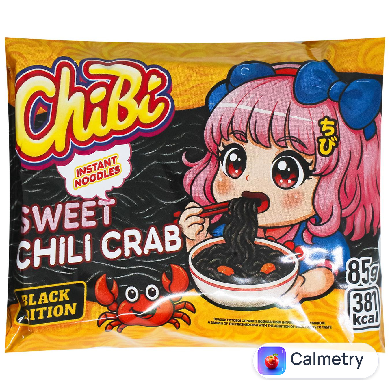 Вермішель ChiBi Sweet Chili Crab швидкого приготування 85г