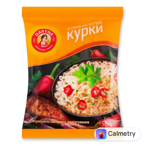 Вермішель Daryna смак гострої курки швидк/приготув