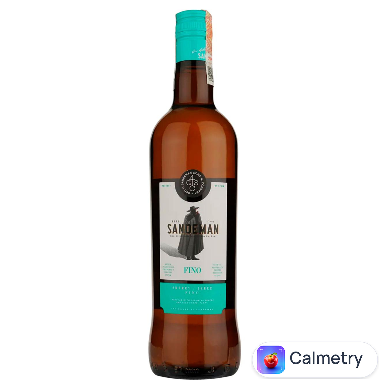 Херес Sandeman Fino білий сухий 15% 0,75л