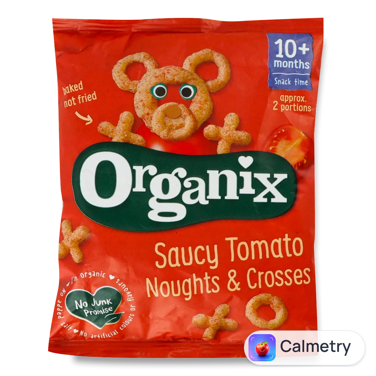 Снеки Organix кукурудзяні хрустики з томат органічні 15г