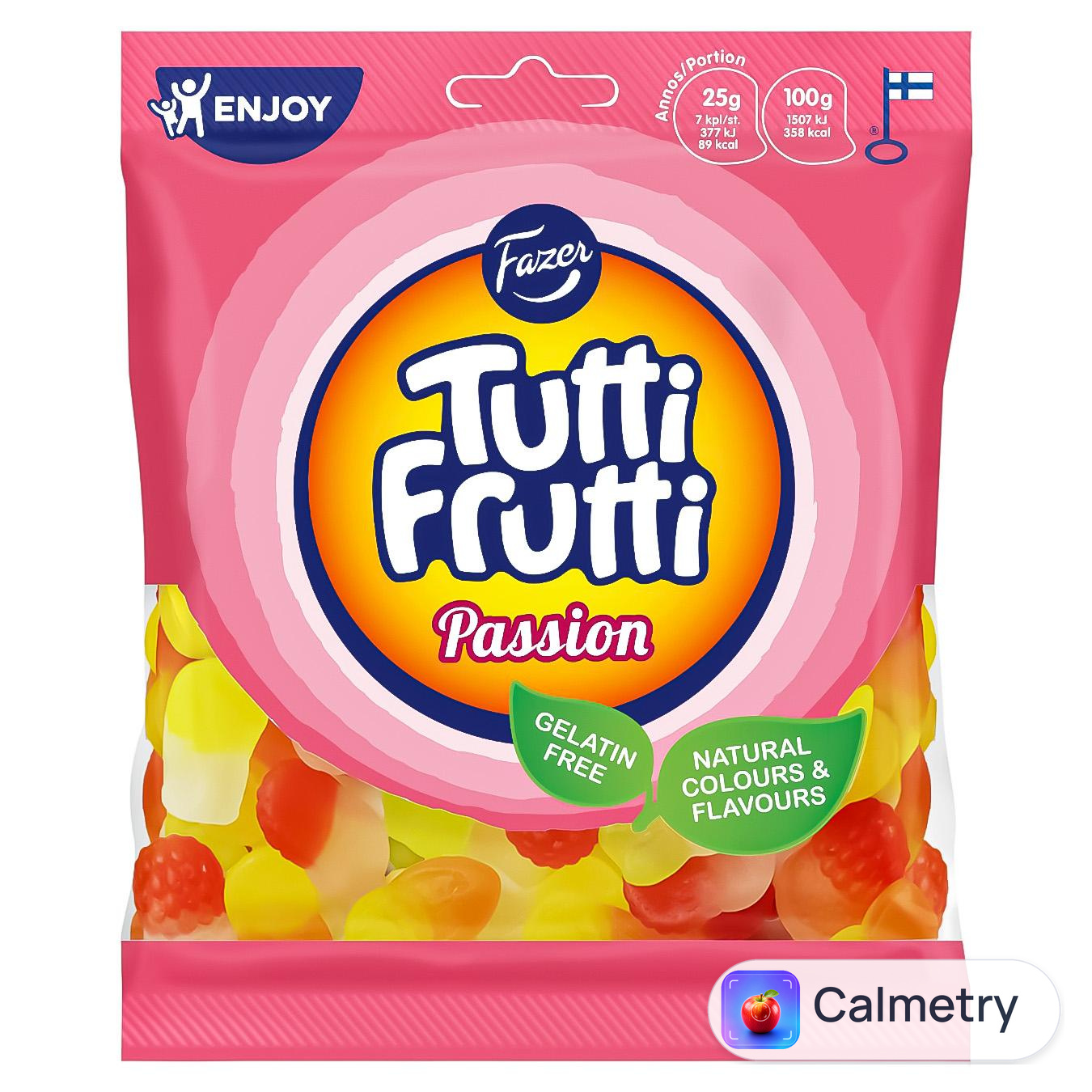 Цукерки Fazer Tutti Frutti Passion жувальні 120г