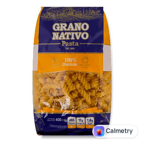 Вироби макаронні Grano Nativo Спіральки 100% durum, 400г