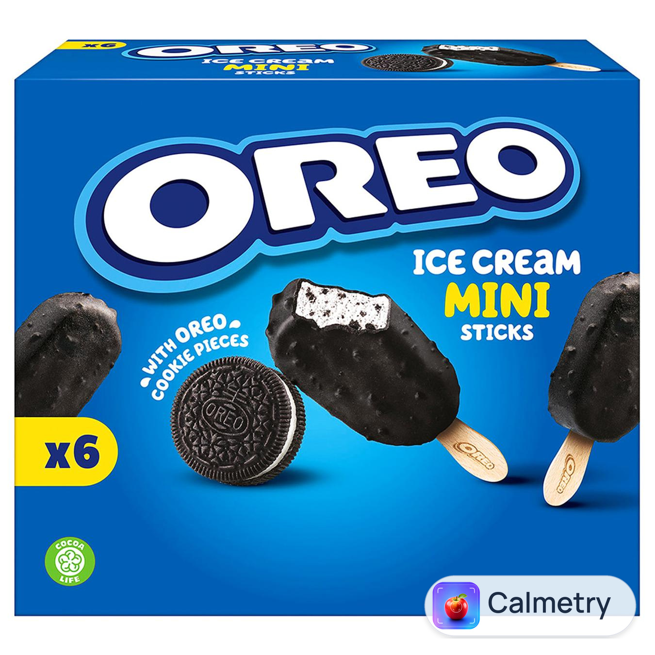 Морозиво Oreo ванільне зі шматочками печива 219г 6шт — фото продукту